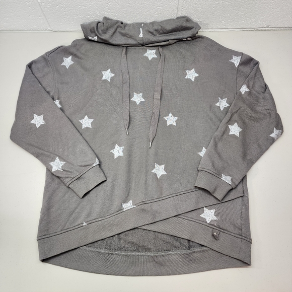 Seven7 Tops - Seven7 Star Hoodie Women's Size Medium  🌟Metallic Stars 🌟